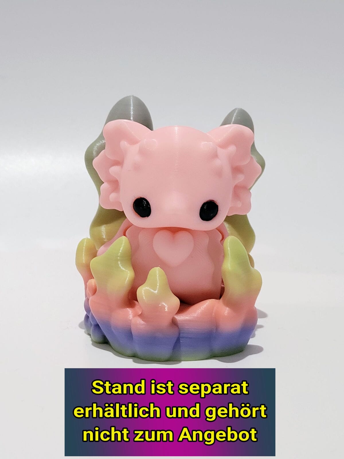 Axolotl Pixie 3D Druck 5cm Figur