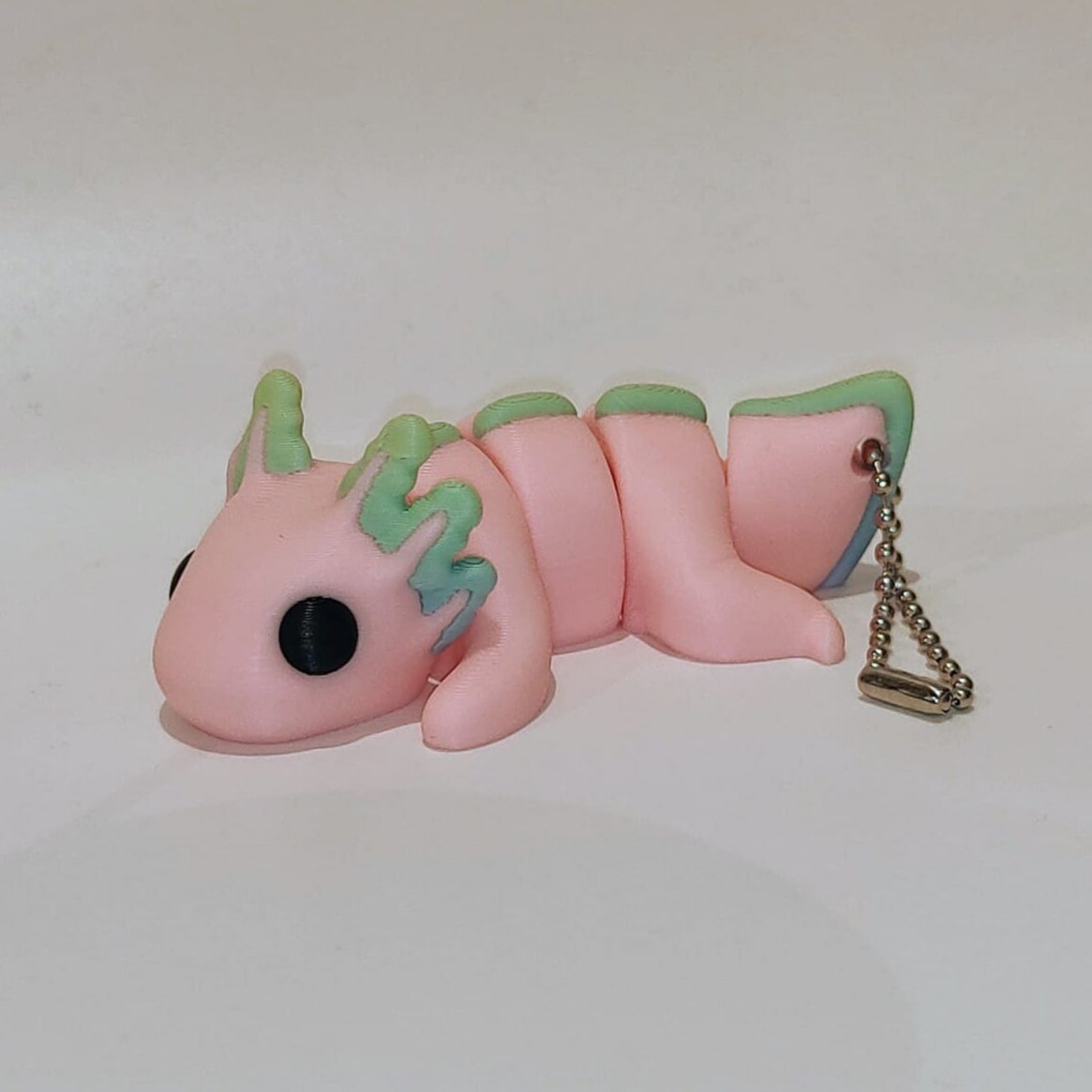 Baby Axolotl 3D Druck Fidget 8cm Figur / Anhänger