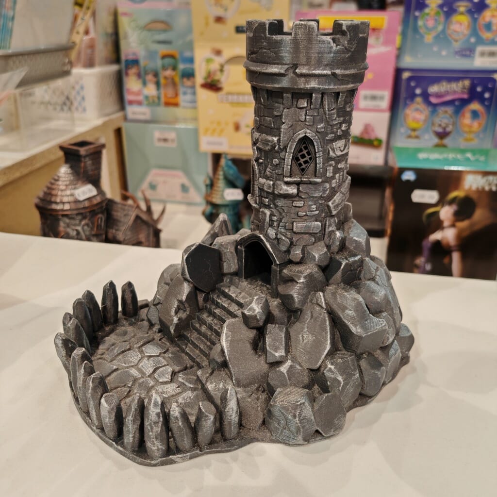 Stone Tower Würfelturm 3D Druck Deko - ohne Würfel -