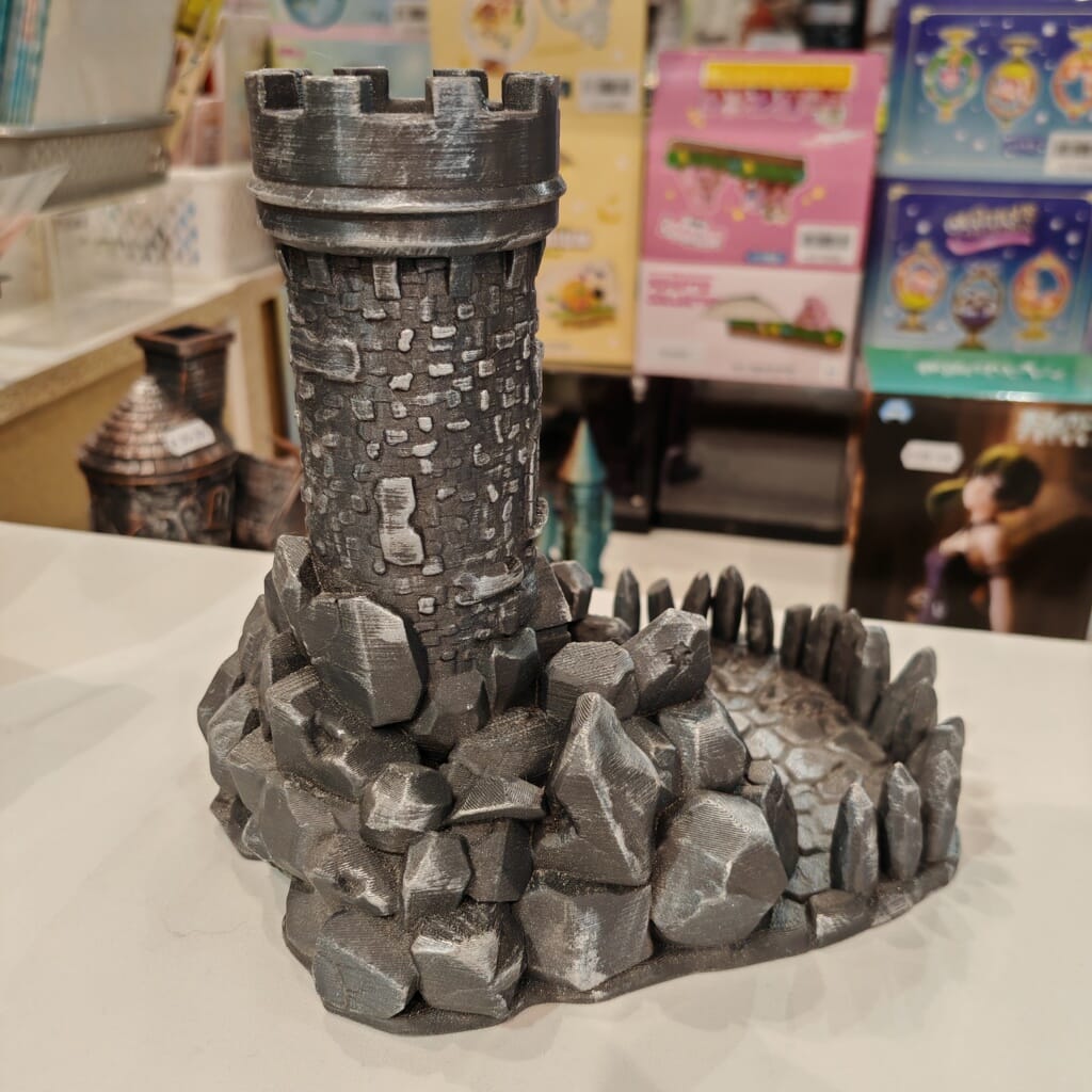 Stone Tower Würfelturm 3D Druck Deko - ohne Würfel -