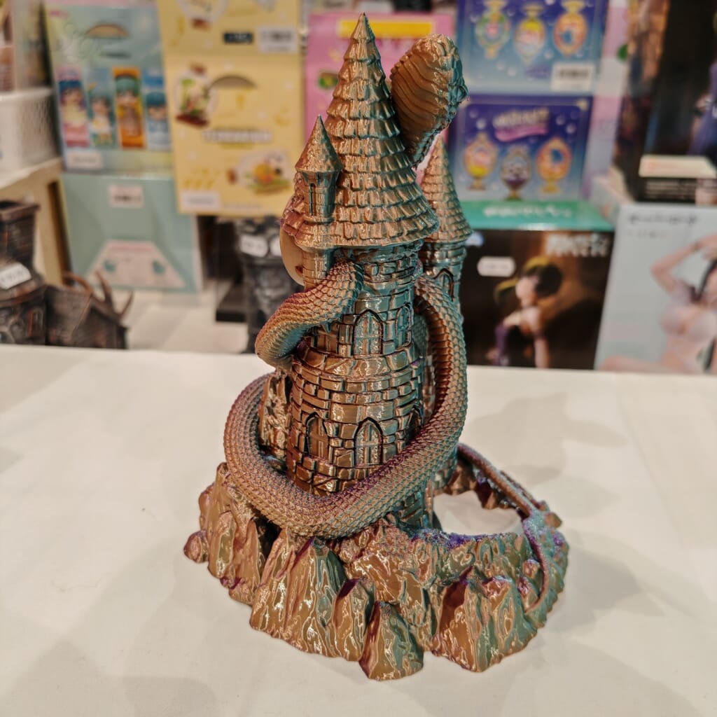 Serpentine Würfelturm 3D Druck Deko - ohne Würfel -