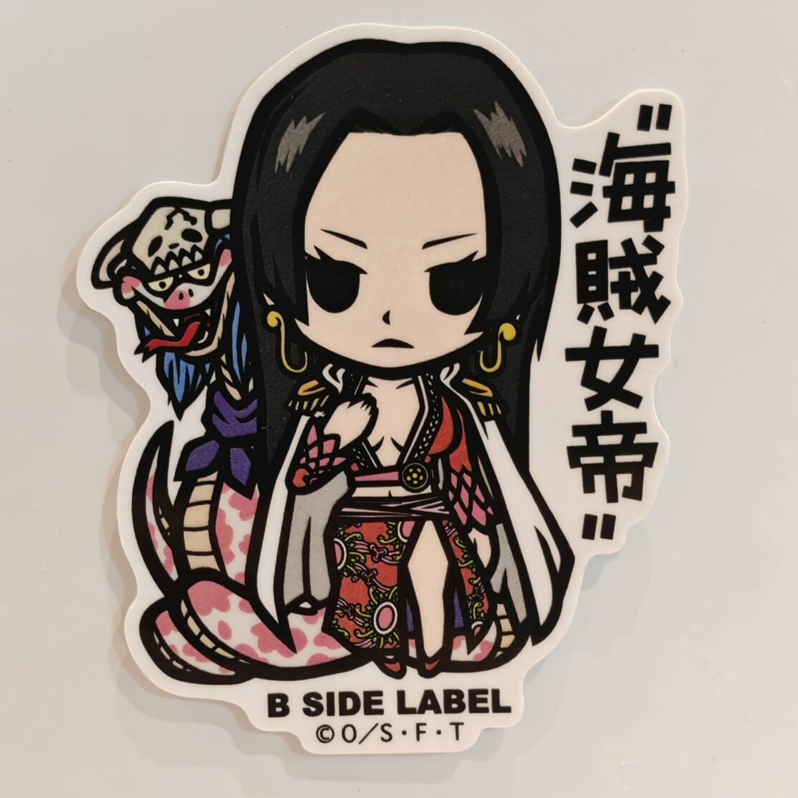 One Piece Boa Hancock B-Side Label Sticker