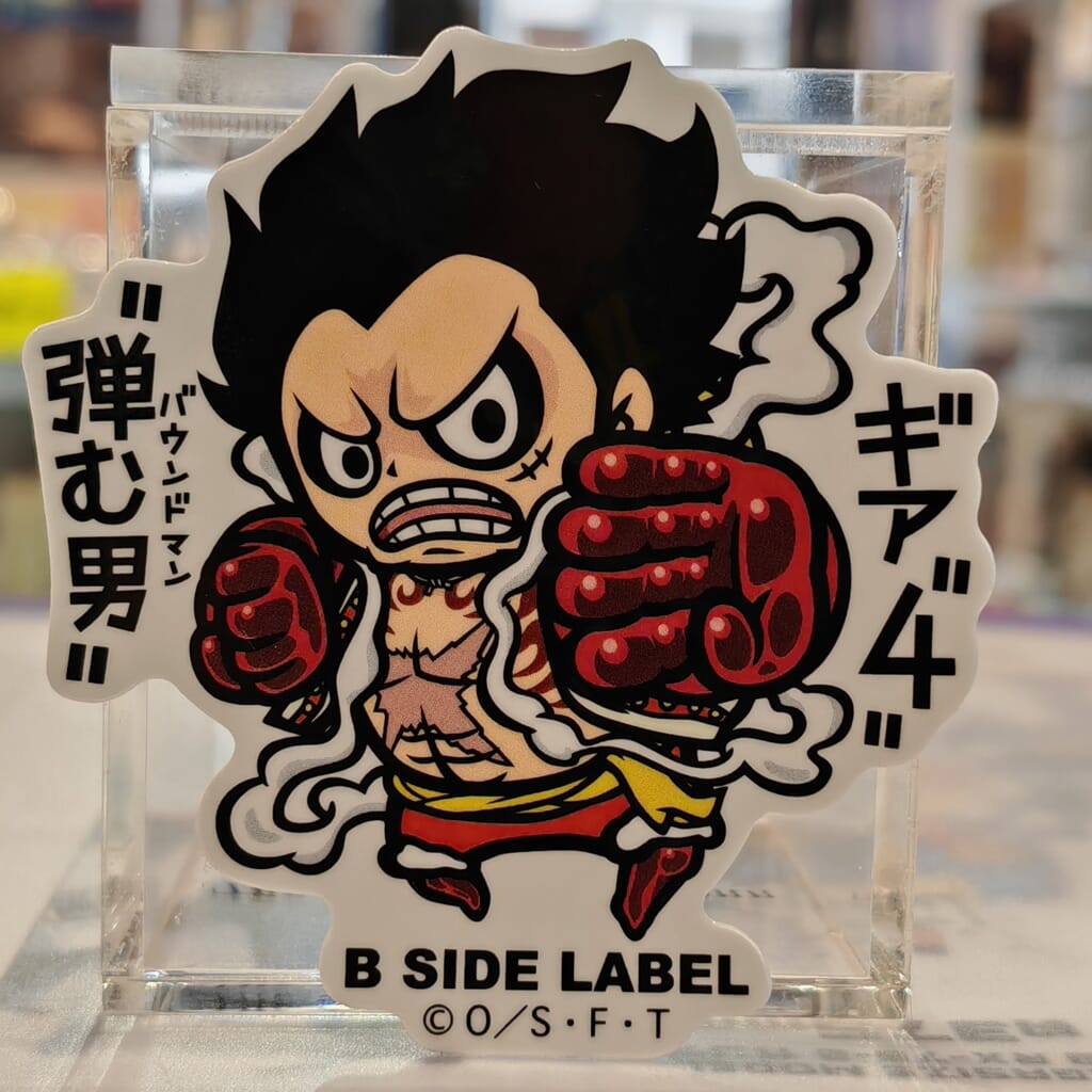 One Piece Ruffy Luffy Gear 4 B-Side Label Sticker