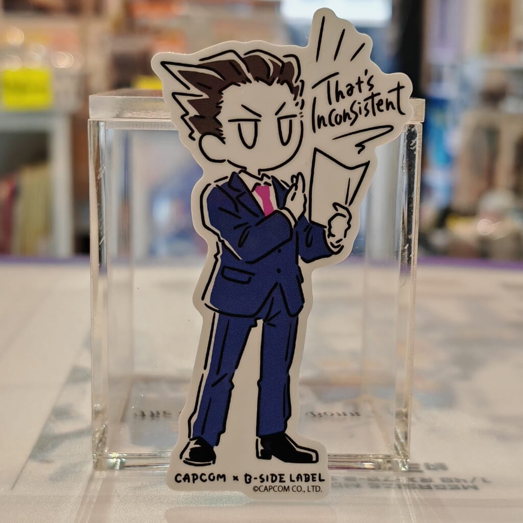 Ace Attorney Phoenix Wright B-Side Label Sticker