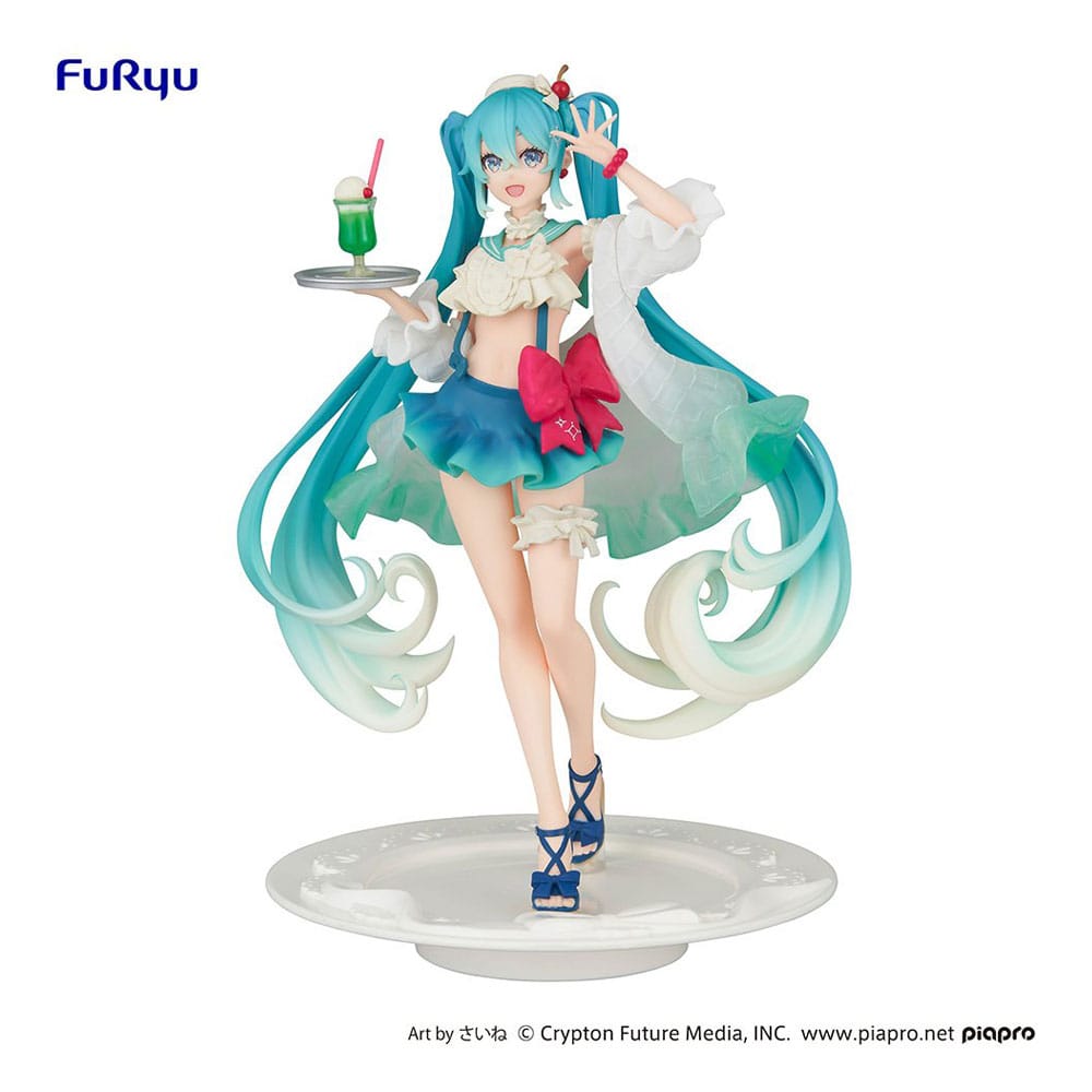 Hatsune Miku Sweets Series Melon Soda Float 18 cm Statue