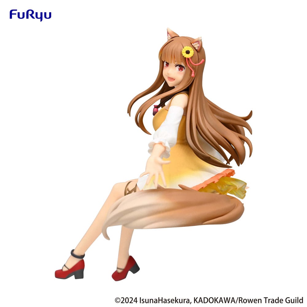 Spice and Wolf Holo Sunflower Dress Noodle Stopper 17cm Statue