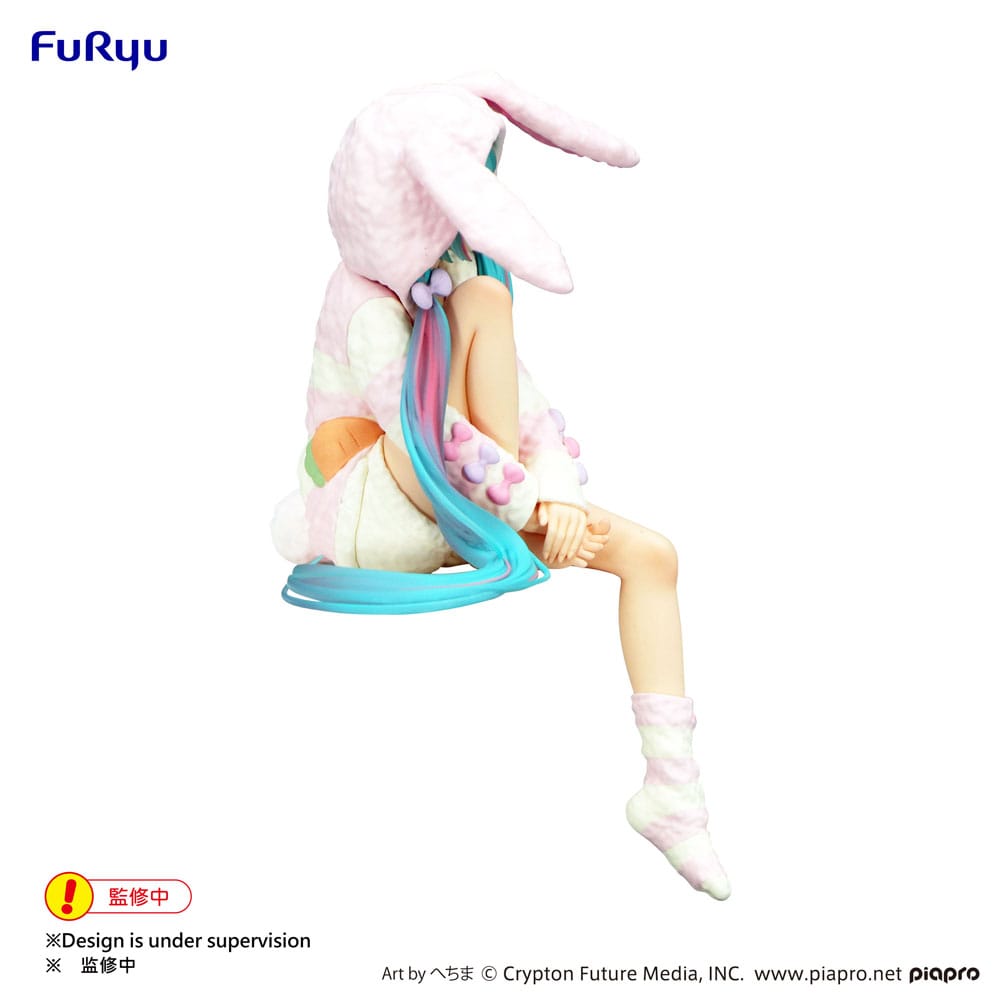 Hatsune Miku Rabbit Ear Hood Pajama Noodle Stopper 14 cm Statue