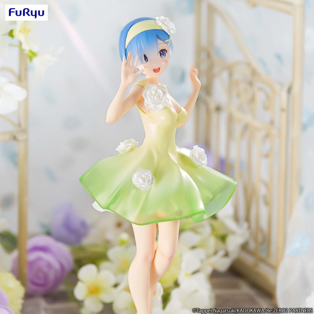Re:Zero Rem Rem Flower Dress Trio-Try-iT 21cm Figur
