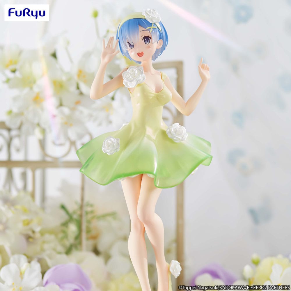 Re:Zero Rem Rem Flower Dress Trio-Try-iT 21cm Figur