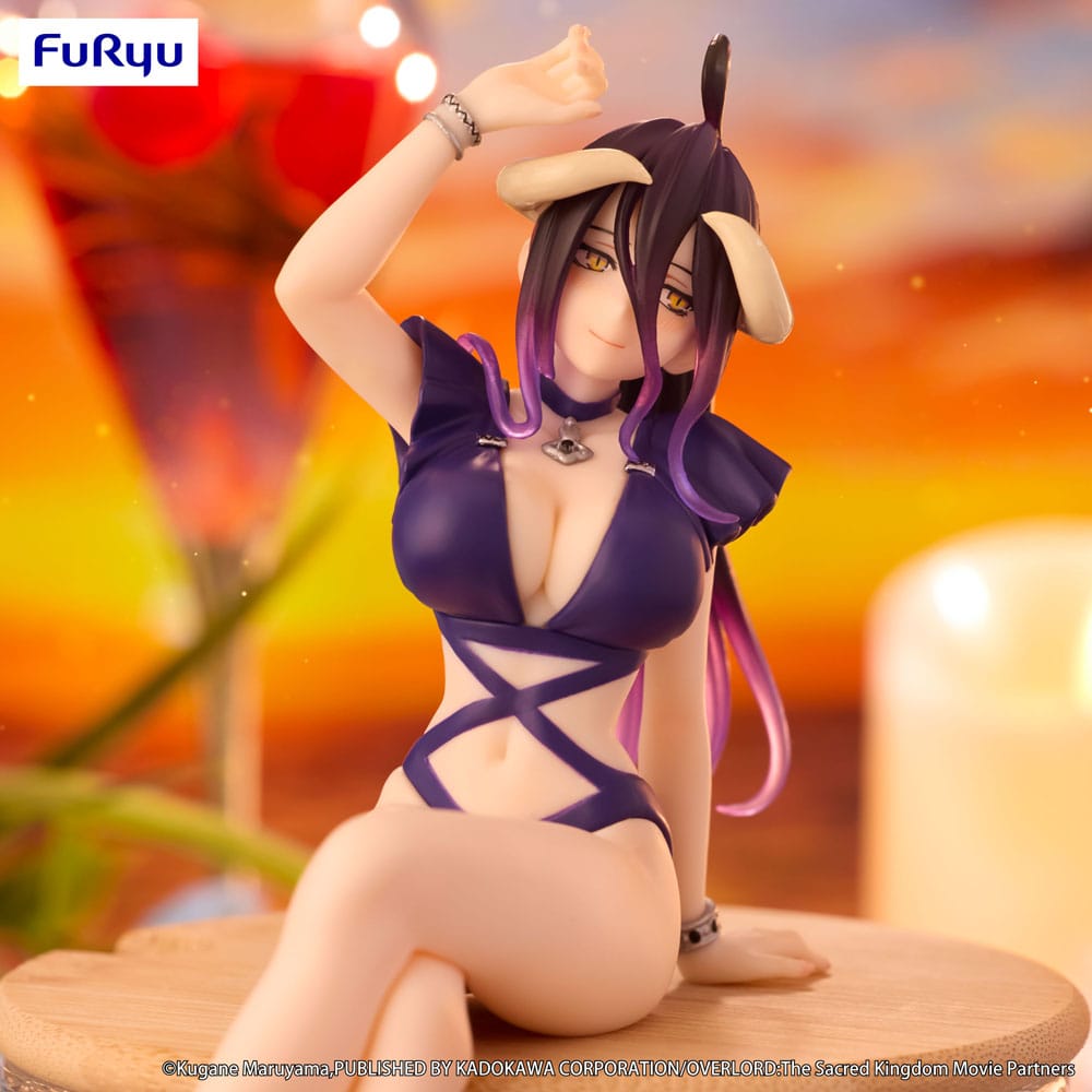 Overlord Albedo Swimsuit Dark Purple Color Ver Noodle Stopper 16 cm Statue