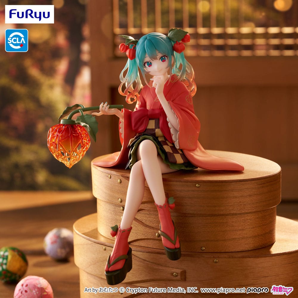 Hatsune Miku Flower Fairy Winter Cherry Noodle Stopper 15 cm Statue