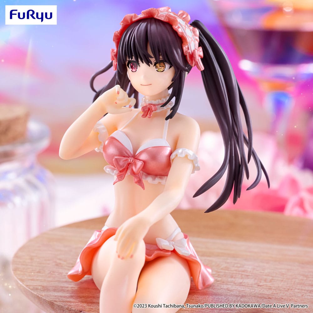 Date A Live V Kurumi Tokisaki Swimsuit Pastel Red Color Ver. Noodle Stopper 15 cm Statue