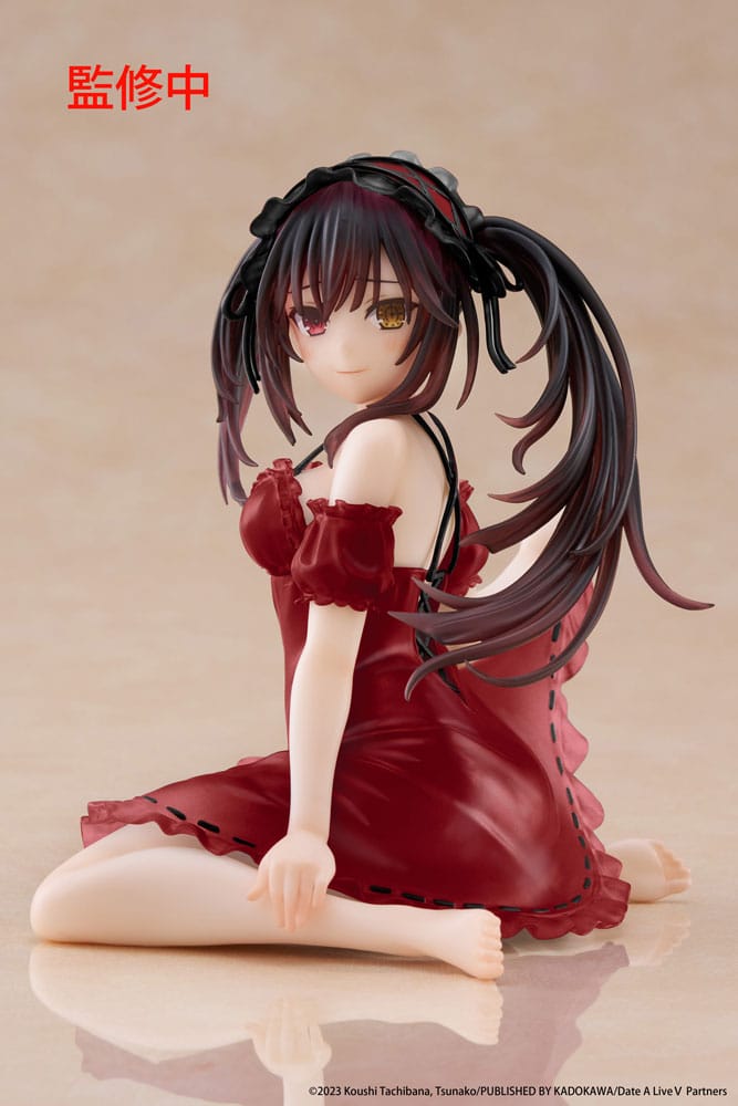 Date A Live Kurumi Tokisaki Nightwear Ver. Renewal Desktop Cute 13 cm Statue