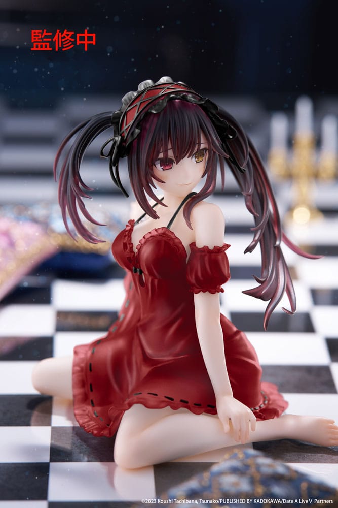 Date A Live Kurumi Tokisaki Nightwear Ver. Renewal Desktop Cute 13 cm Statue