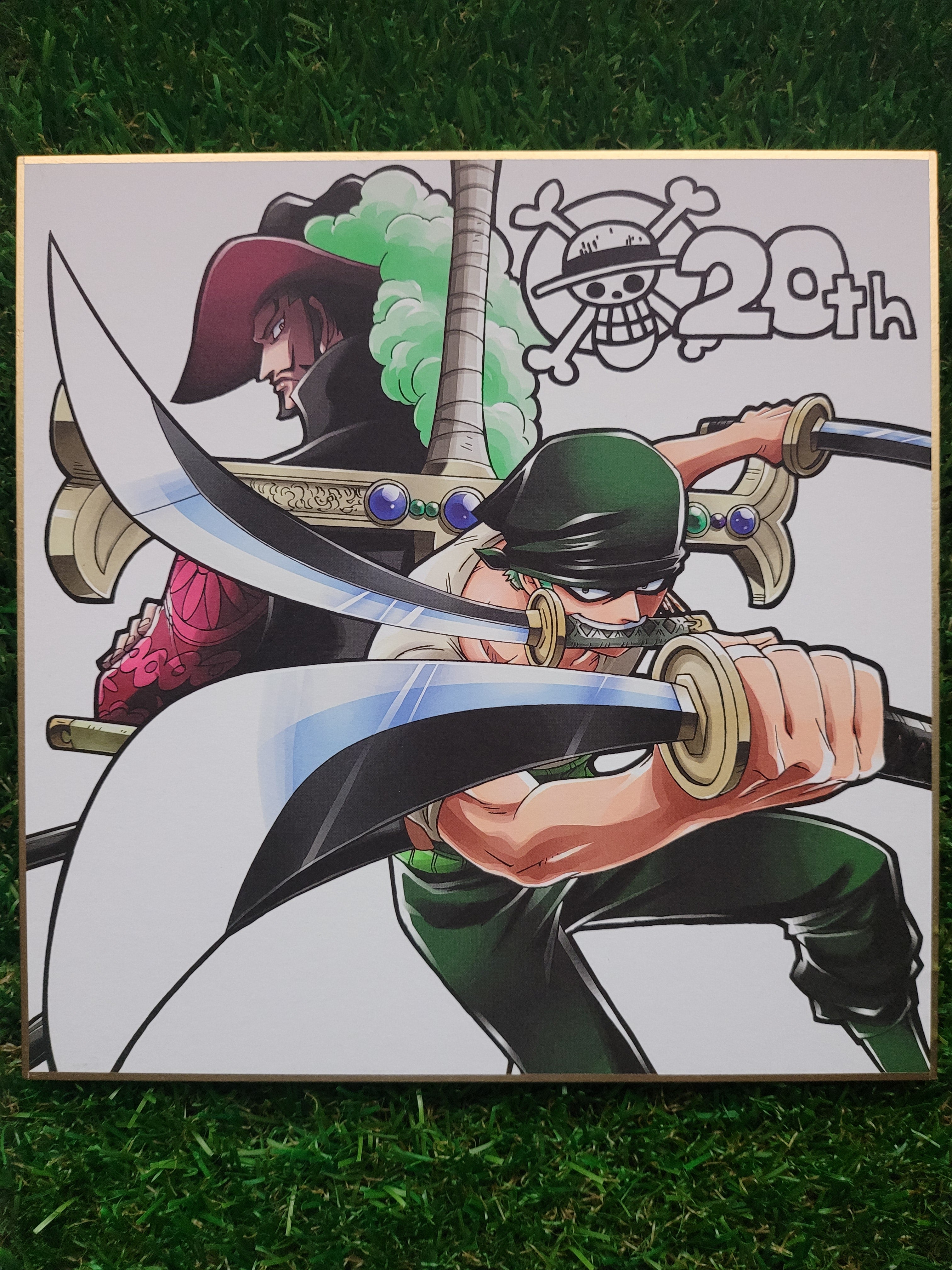 One Piece Zorro & Mihawk Shikishi Nippon4U