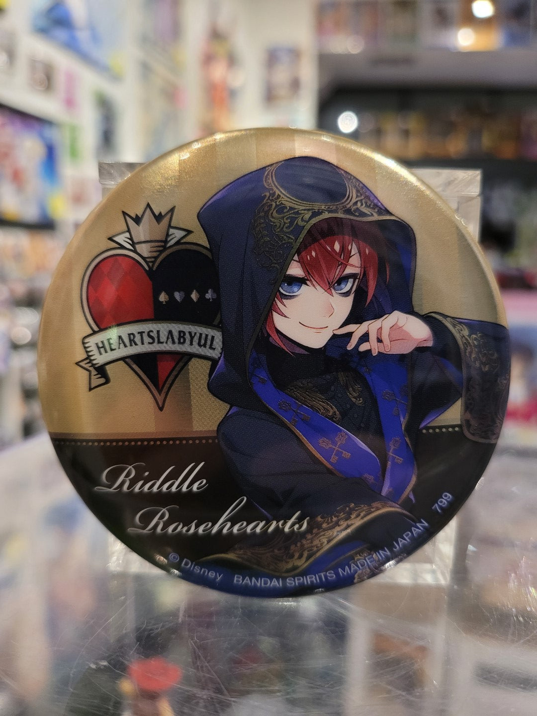 Twisted Wonderland Riddle Rosehearts Button Nippon4U