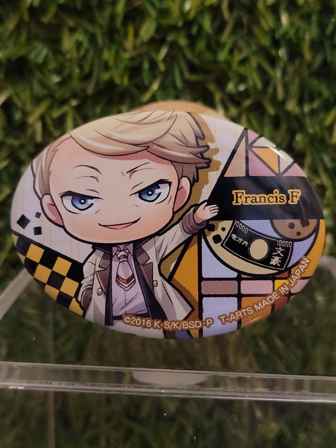 Bungo Stray Dogs Francis Scott Key Fitzgerald Button