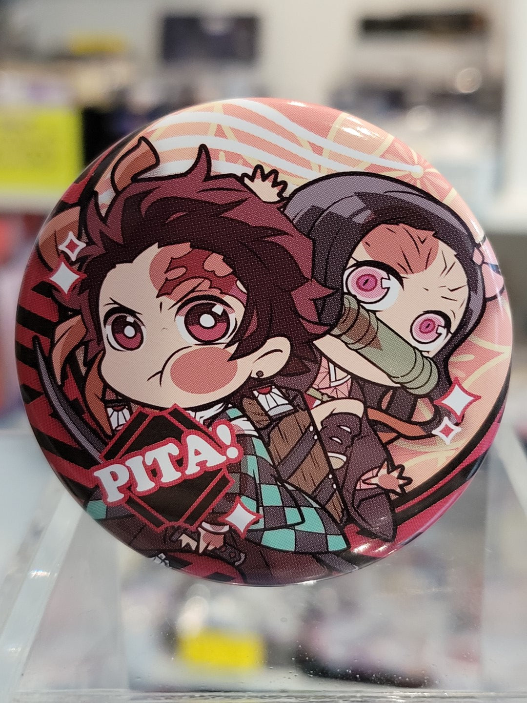 Demon Slayer Tanjiro & Nezuko Button