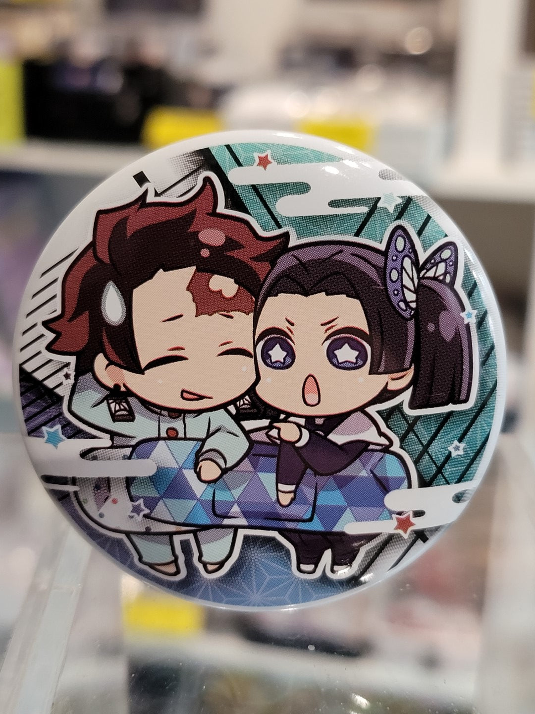 Demon Slayer Tanjiro & Aoi Button