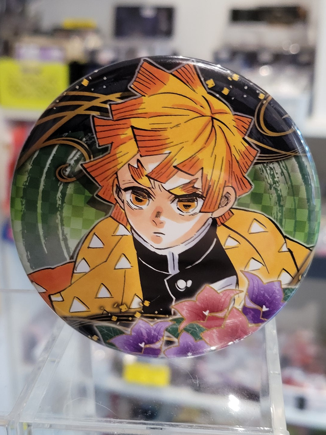 Demon Slayer Zenitsu Button