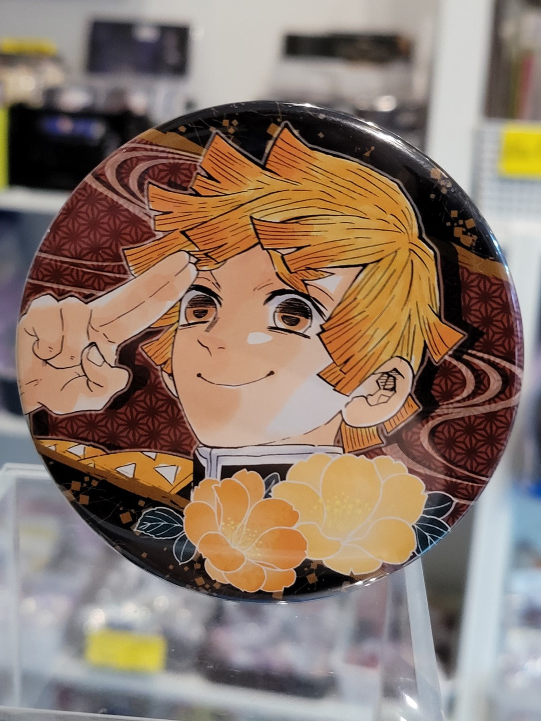 Demon Slayer Zenitsu Button