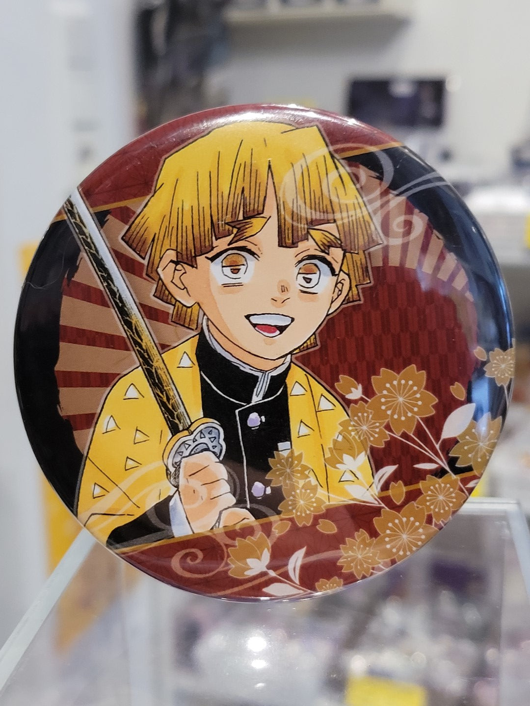 Demon Slayer Zenitsu Button