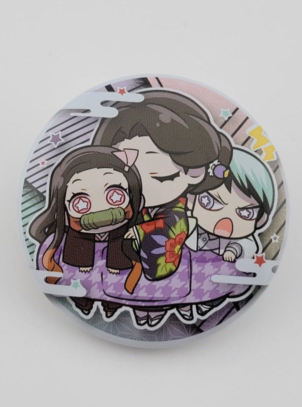 Demon Slayer Nezuko & Tamayo & Yushiro Button
