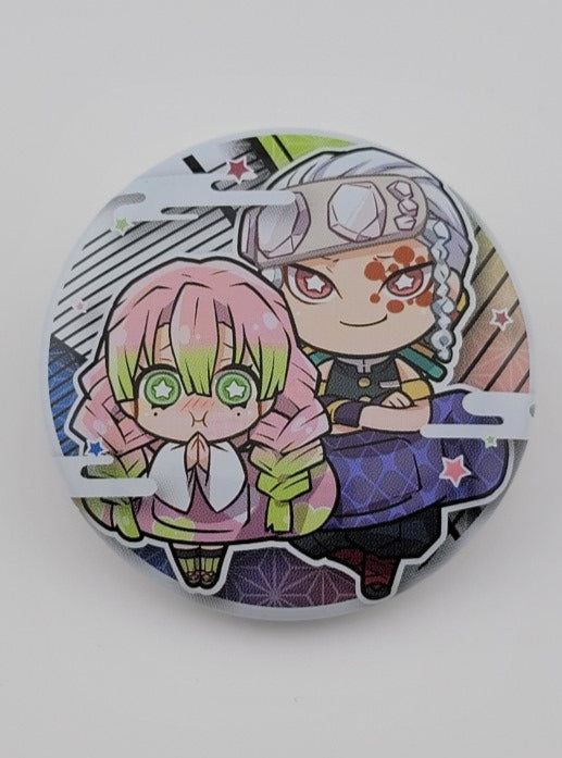 Demon Slayer Tengen & Mitsuri Button