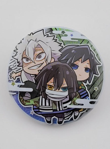 Demon Slayer Sanemi & Obanai & Giyu Button