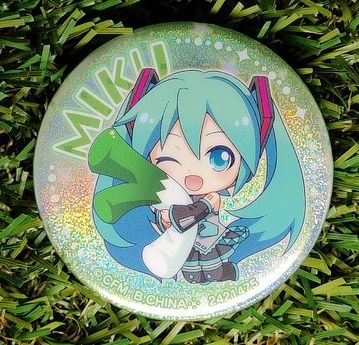 Vocaloid Hatsune Miku Button Glitzer-Effekt Nippon4U