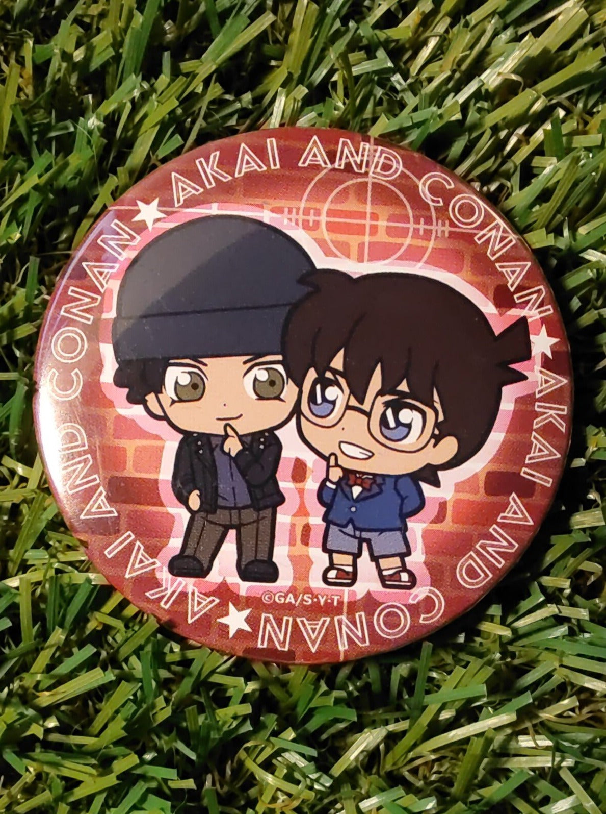 Detektiv Conan Akai & Conan Button Nippon4U