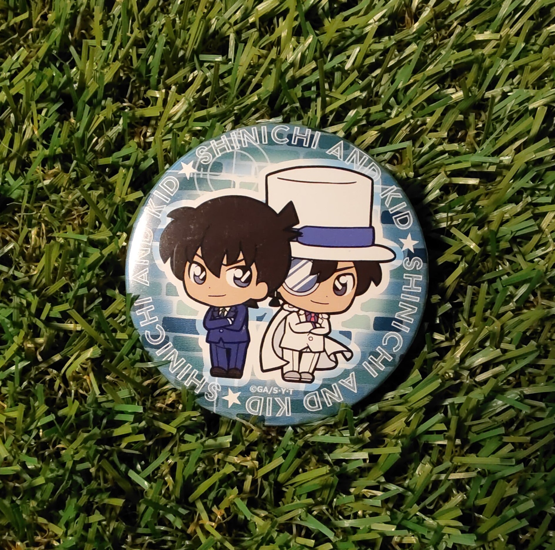 Detektiv Conan Shinichi & Kaito Kid Button Nippon4U