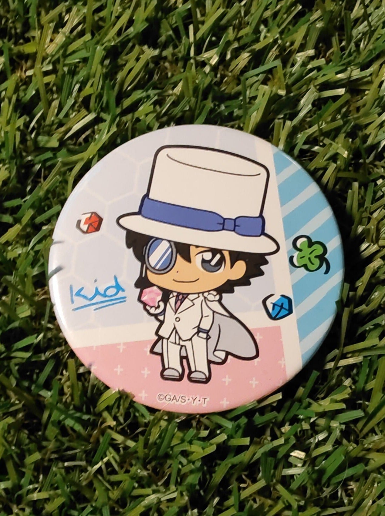 Detektiv Conan Kaito Kid Button Nippon4U