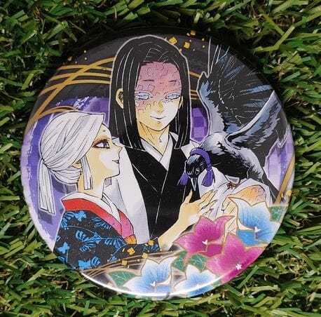 Demon Slayer Amane & Kagaya Ubuyashiki Button Nippon4U