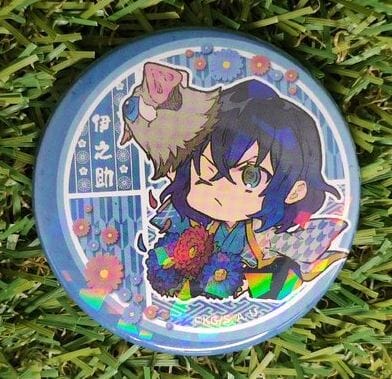 Demon Slayer Inosuke Button mit Holo-Effekt Nippon4U