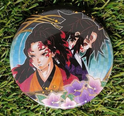 Demon Slayer Kokushibo & Yoriichi Tsugikuni Button Nippon4U